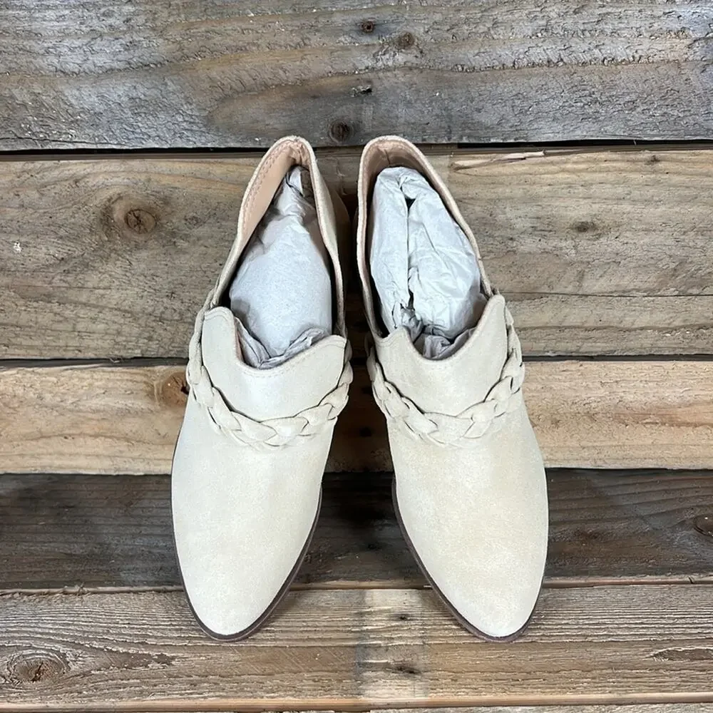 Kaanas Ra Western Bootie - Tan Suede Leather - 7 - New without box